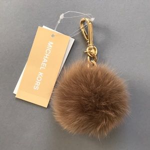 Fur Pom Keychain (Michael Kors)